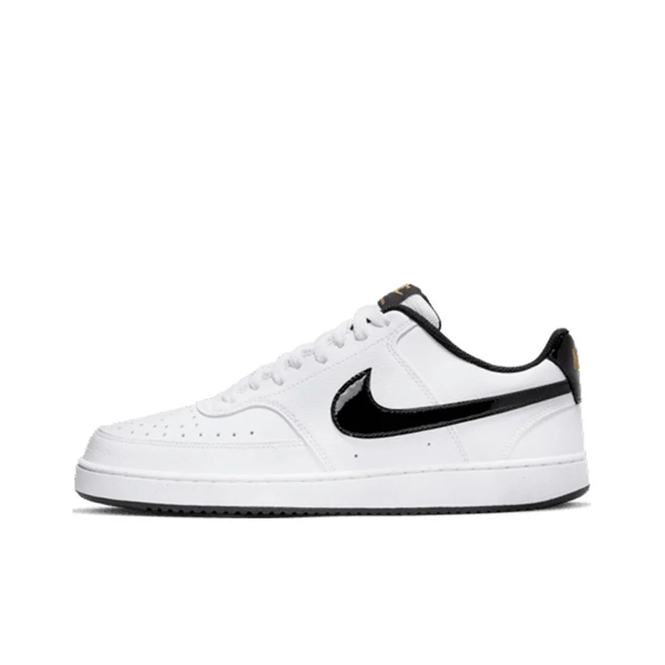 Zapatillas Nike Court Vision Low Casual para hombre, de caña baja, color blanco/negro, DV1899-100