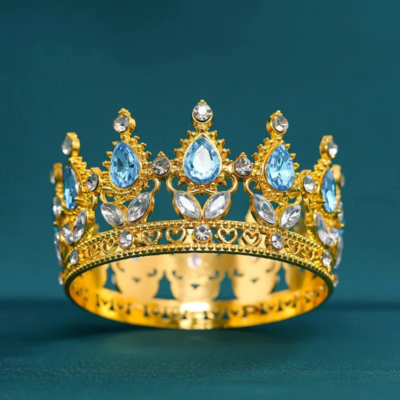 Princess Queen Bridal Small Tiaras and Crowns Prom Cake Crown Diadem Hair Ornaments Wedding Hair Jewelry Accessories