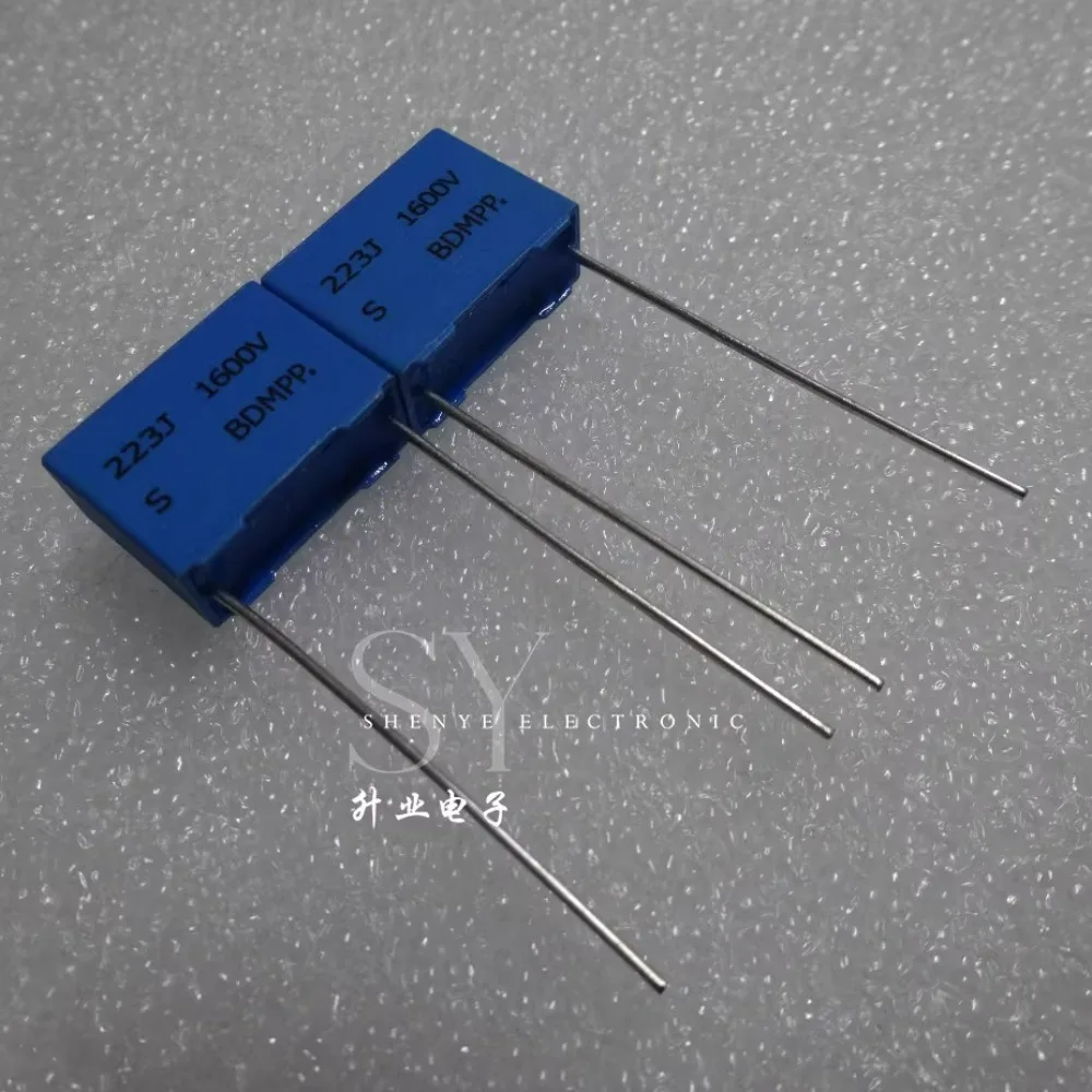 10 قطعة 0.022 فائق التوهج/1600 فولت 22nf 223 العلامة التجارية الجديدة 15 مللي متر فيلم مكثف