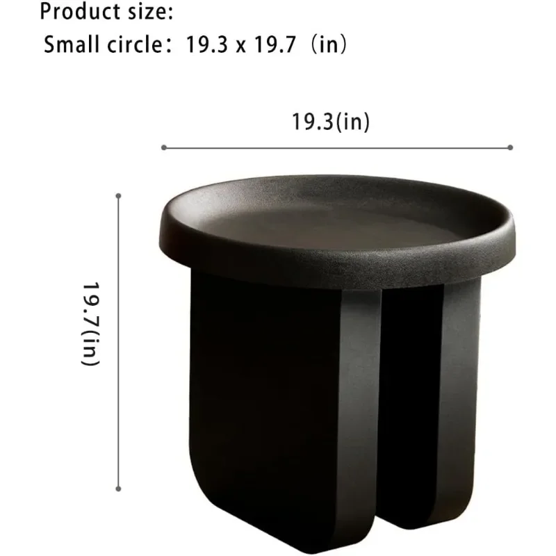 모던 엔드 테이블, 금속 악센트 테이블, 소형 커피 테이블, 독특한 원형 악센트 테이블, 거실, 침실용