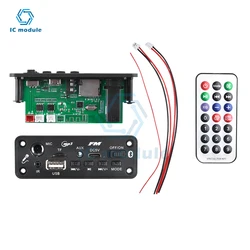 MP3 Bluetooth Amplifier Decoder Board 2 * 3W With Microphone Jack MIC Bluetooth 5.3 Lossless U disk TF Card AUX Player