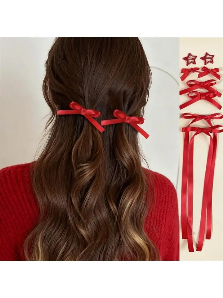 

P9FE Lovely Fabric Hair Bows Clip For Women Girls Stylish And Secure Hair Holder
