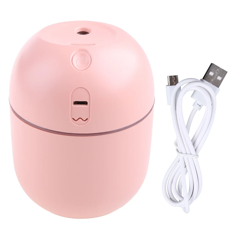 Mini USB Air Humidifier with Colorful Night Light (220ML) for Car Travel Home