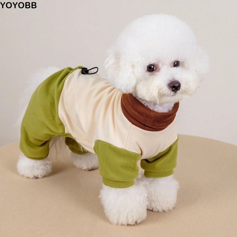 

Lightweight Warm Puppy Jumpsuits Elastic Windproof Winter Dog Clothes Comfortable Soft Dog Pullover Autumn Winter