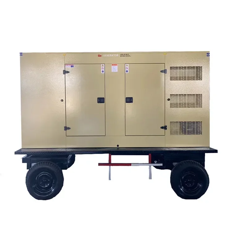 LETON POWER home ues diesel generator set price for 50 kva diesel mobile generator genset with trailer