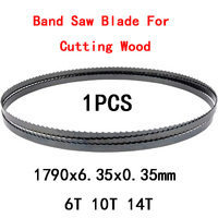 1790 Band Saw Blade Wood Bandsaw Blades 1790mm 6.35mm 6 10 14 TPI for Cutting Woodworking Wood Plastic Non Ferrous Metals
