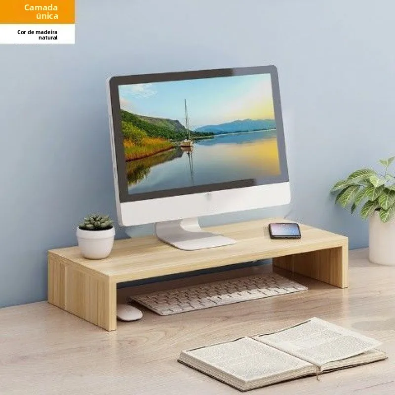 support-de-moniteur-d'ordinateur-de-bureau-moderne-et-simple-base-de-rehausseur-d'ecran-organisateur-de-rangement-de-bureau-etagere-rehausseur-d'ordinateur-de-bureau