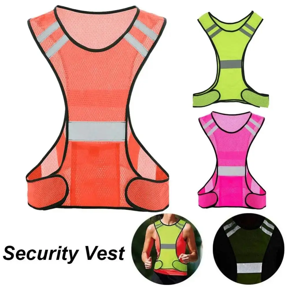 

High Visibility Reflective Safety Vest Breathable Wear Resistant Motorcycle Riding Waistcoat Comfortable Fashion
