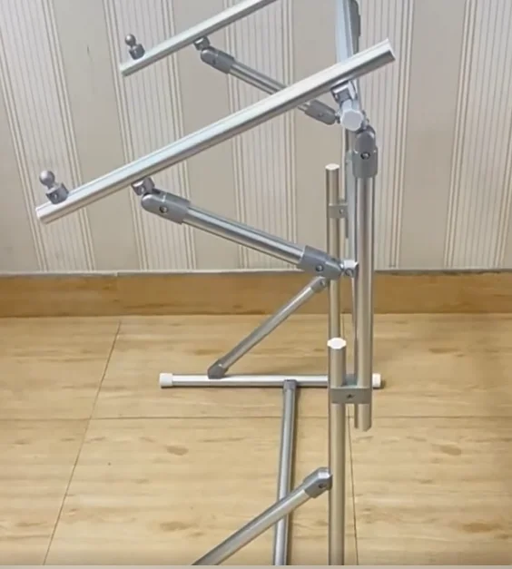 Telescopic Adjustable Aluminum Alloy Embroidery Floor Stand High Load Reinforced Embroidery Tension Frame