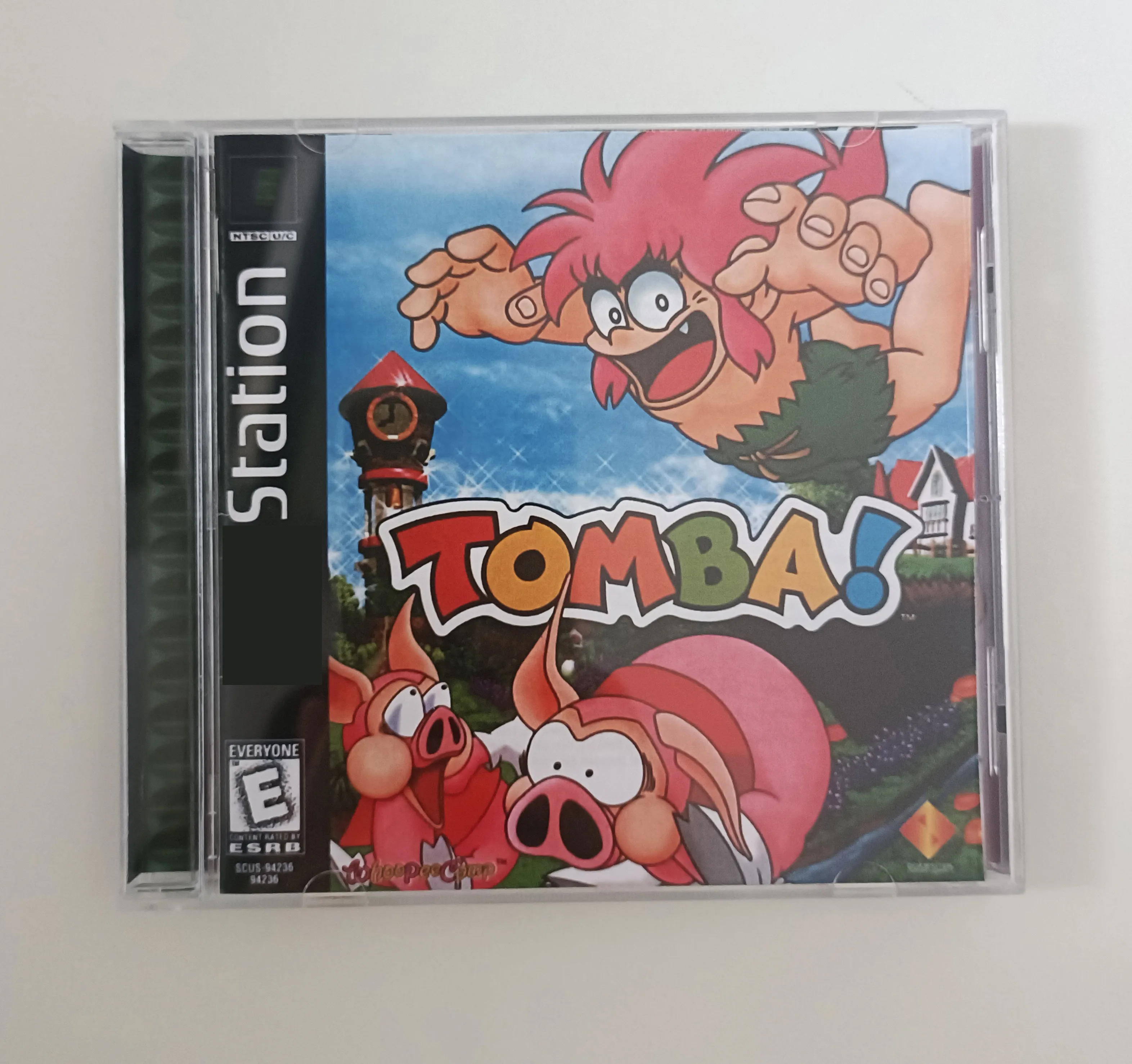 PS1 Copy Game Disc Tomba! With Manual Series Unlock Console Station1 Retro Optical Driver Video Game Parts