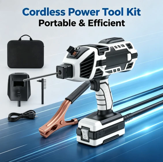 Portable Electric ARC Welder 20-120A Dual Voltage 110V/220V IGBT Inverter MMA Welding Tool Kit for 3/32''-1/8'' Electrodes