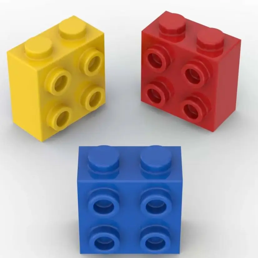 

MOC 10PCS Modified 22885 1x2x1 2/3 Building Blocks Kit With Studs On Side Bricks Educational Idea Toy Children Birthday Kid Gift