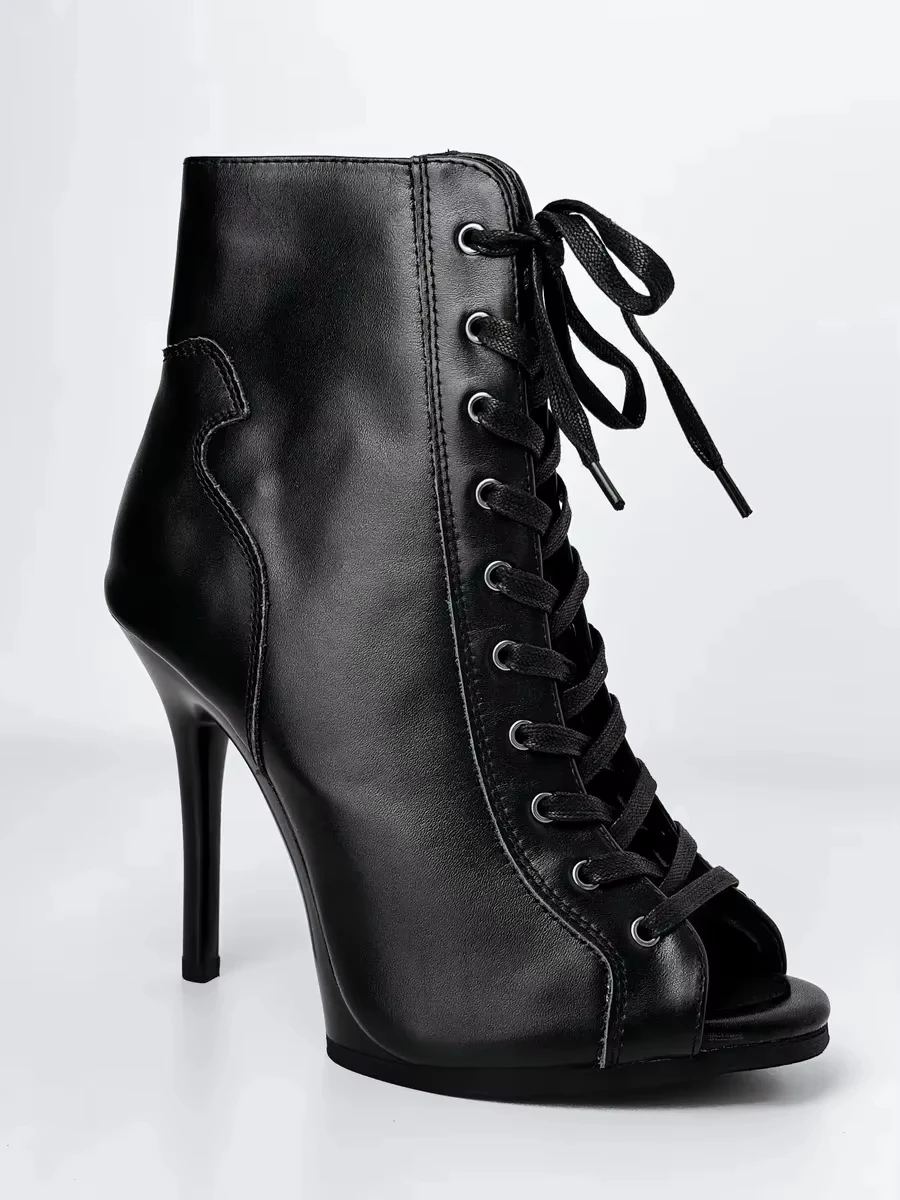 9,5 cm & 11 cm Plateau-Tanzschuhe auf Lager, PU-Leder, stabile lateinamerikanische Tanzschuhe, Gummisohle, für drinnen und draußen geeignet. – Detail 9