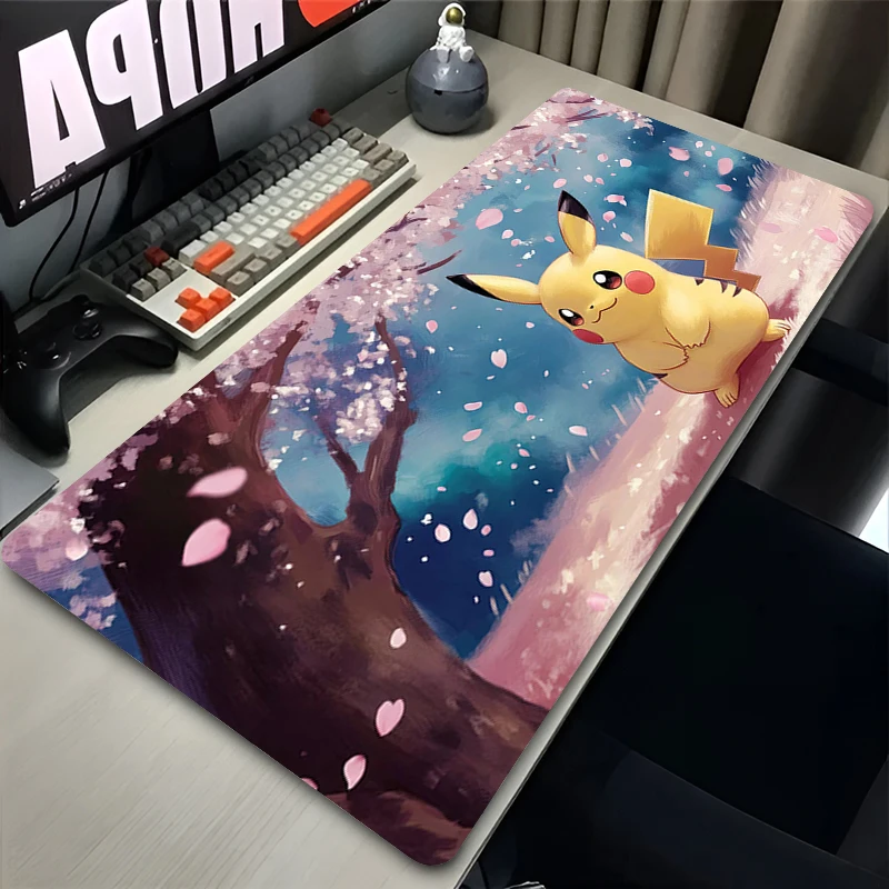 

Mouse Pad Pokemon Pikachu Gengar XXL Gamer Big Keyboard Desk Mouse Mat Carpet Rubber Tapis Souris Gaming rug Notbook Mousepad