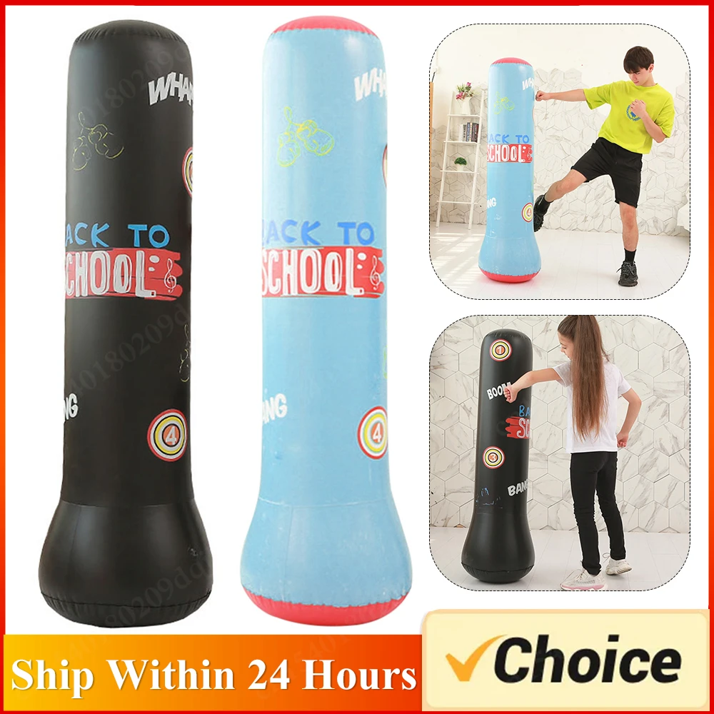 Picture 3: Inflatable Punching Boxing Bag Fitness Training Boxing Sack PVC Sports Fight Column  Kids Boxing Fight Pressure Sandbag