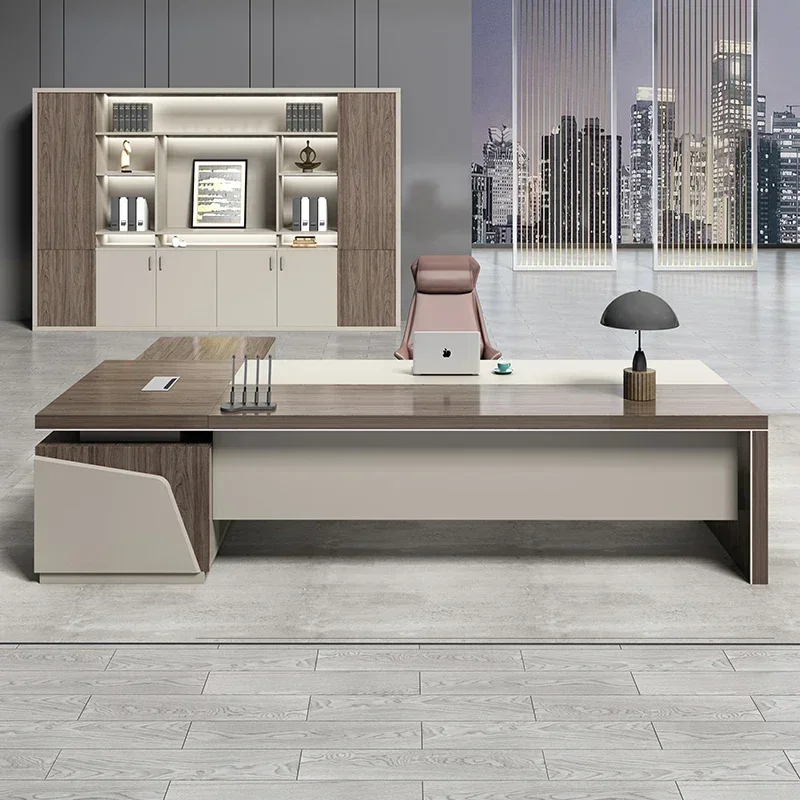 office furniture escritorio de bureau desk mdf board Design Ceo office Table executive Office Desk luxury commercial furniture