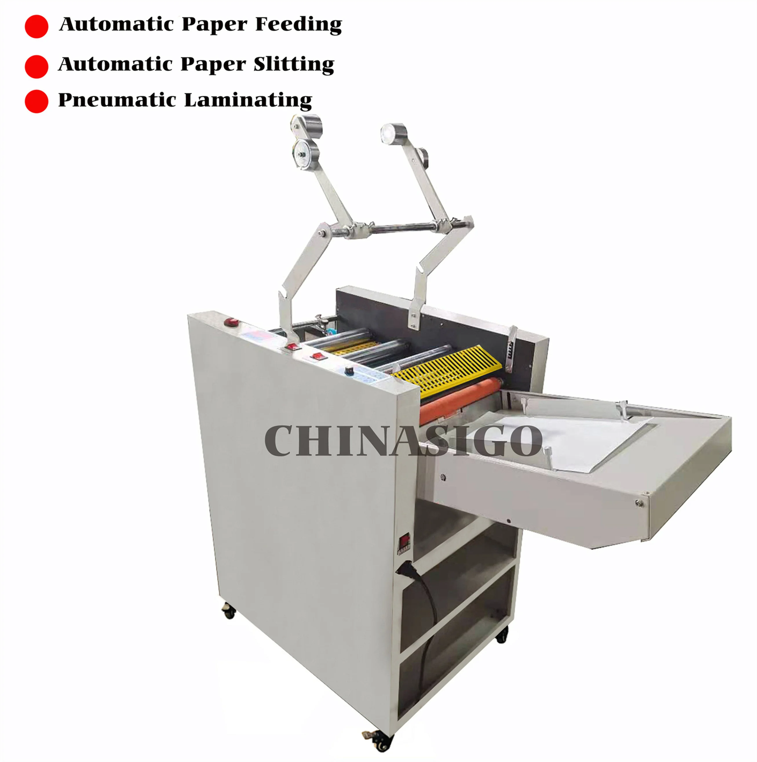 SG-390E Industrial Automatic Hot Roll Laminating Machine Oil Heating Thermal Single Side Paper Photo Hot Laminating Machine