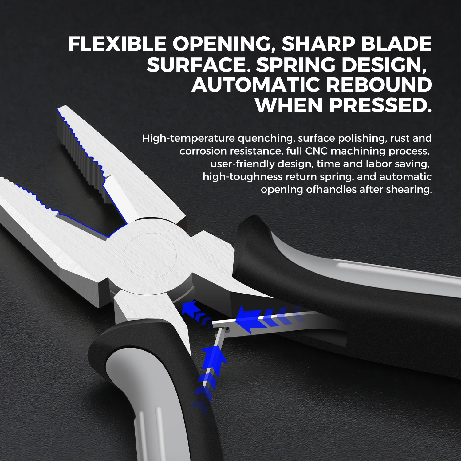 Juego de herramientas de alicates, Mini alicates, bolsa de herramientas de reparación, punta larga, punta plana, alicates combinados, herramienta removedora Universal, juego de 8 piezas