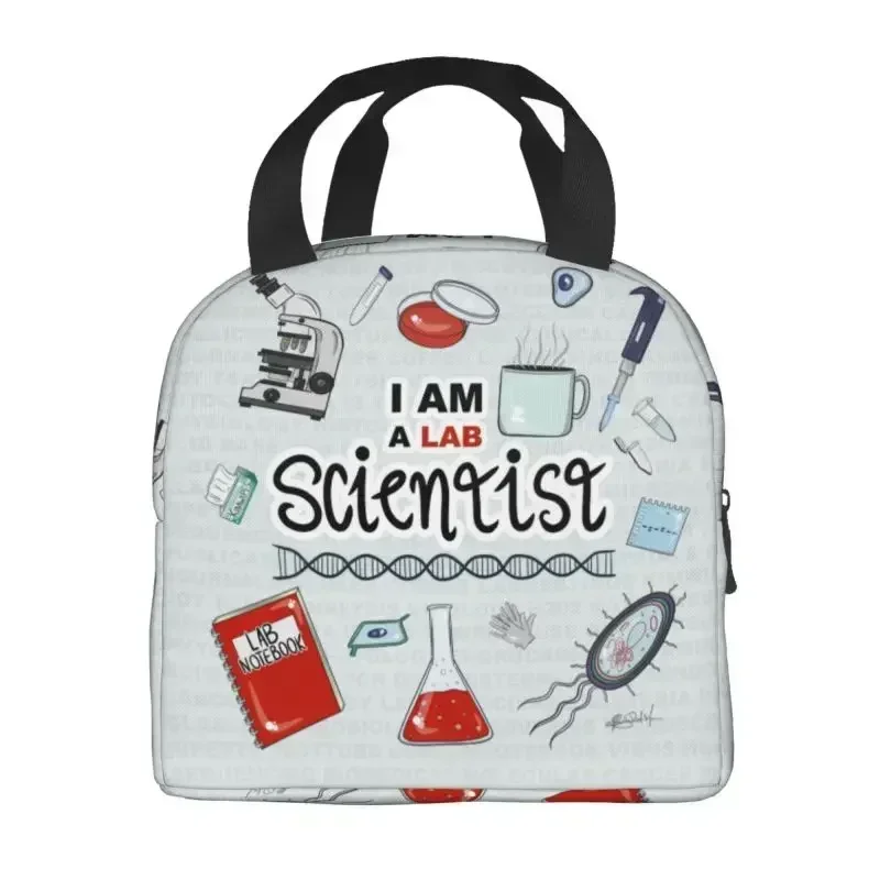 Custom Bag Custom I Am A Scientist Insulated Lunch Bag For Women Leakproof Science Physics Chemistry Biology Cooler Thermal Lunc