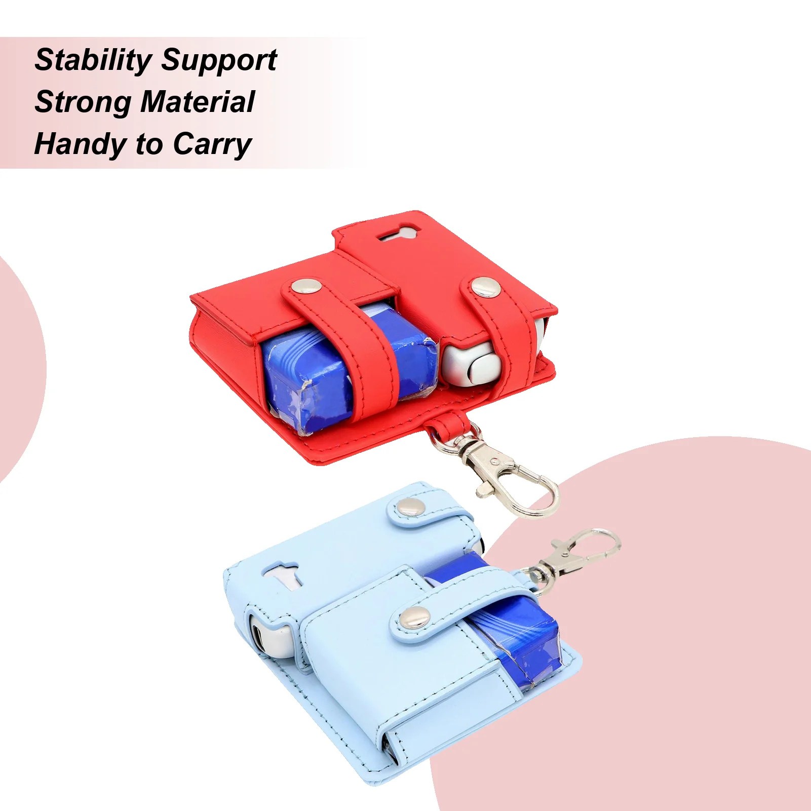 

Чехол из искусственной кожи, держатель для стержня с подогревом, органайзер, компактное хранилище с карабином для ежедневных поездок, городских мужчин и взрослых