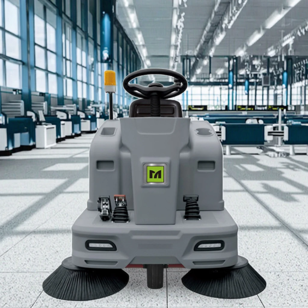 MN-C200 New Ride-On Electric High-Power Self-Propelled 48V Side Brush Plastic Vacuum Floor Cleaning Sweeper Tricycle
