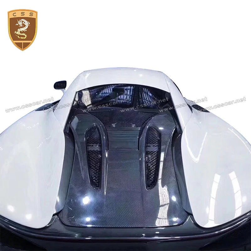 

Крышка воздухозаборника из сухого карбона для задней части автомобиля, вентиляционное отверстие капота для McLaren 540C/570S, комплект для замены задней части двигателя в стиле OEM