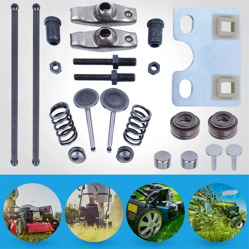 Generator Engine Valve Push Rod For Honda GX340 GX390 188F 5KW  Valve Lifter Stem Seal Rotator Valve Kit Replace Mower Parts