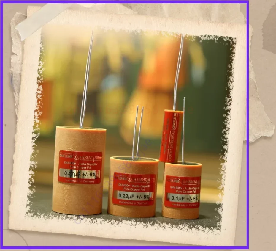 Original Denmark DUELUND Audio capacitor JDM 600V 100V Copper foil oil-impregnated paper dielectric capacitor