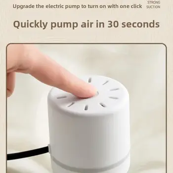 Elektrická vakuová pumpa na sáčky, úsporný cestovní úložný organizér na oblečení, skládací komprimovaný mini těsnicí stroj s pumpou 6 nejlepší prodej Vakuová balička oblečení - №3