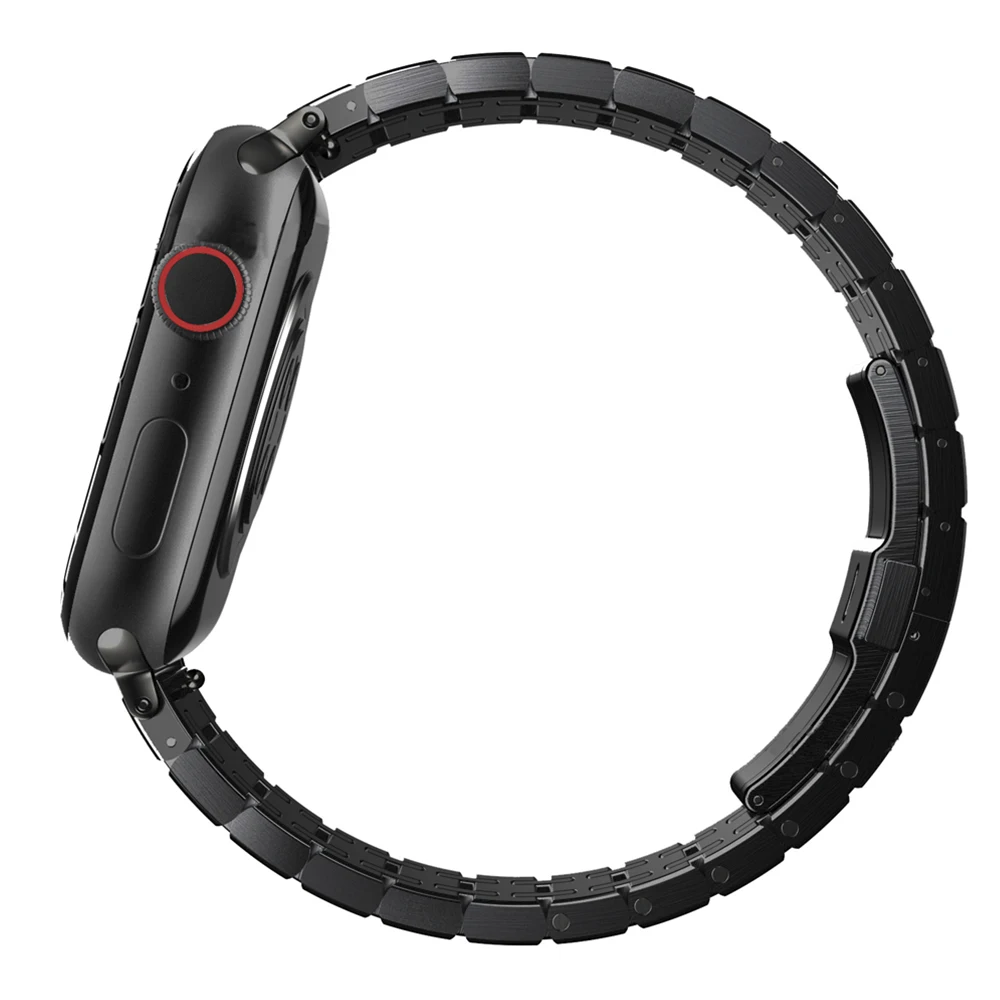 Stainless Steel Strap for Apple Watch Series 8 7 45mm 41mm Ultra 49mm Metal Wristband iWatch 6 5 4 3 SE 44mm 40mm 42mm 38mm Band