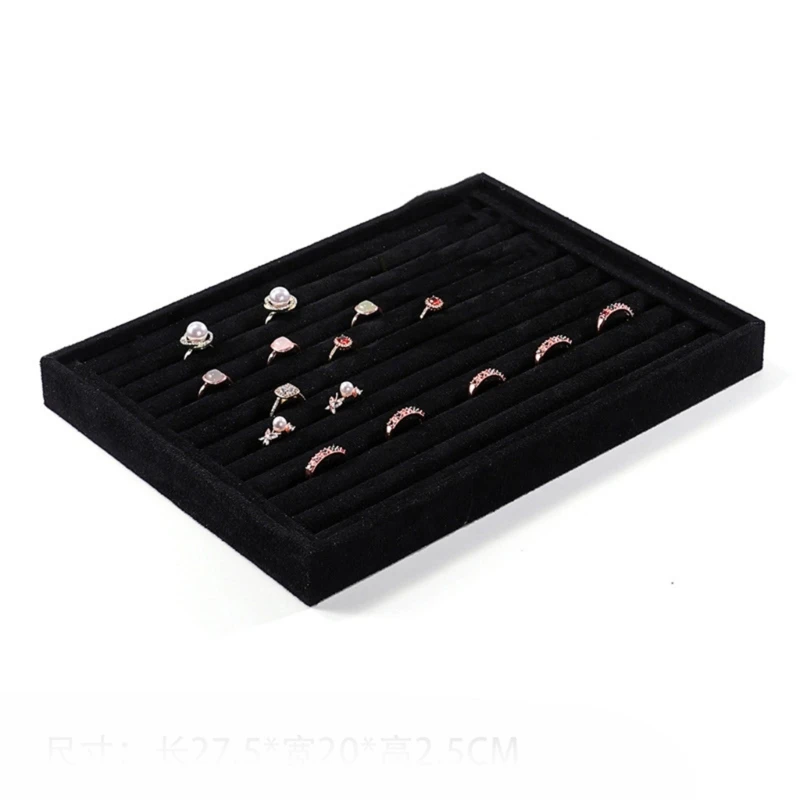 

Velvets Jewelry Display Stand Elegant Showcase Tray for Accessories