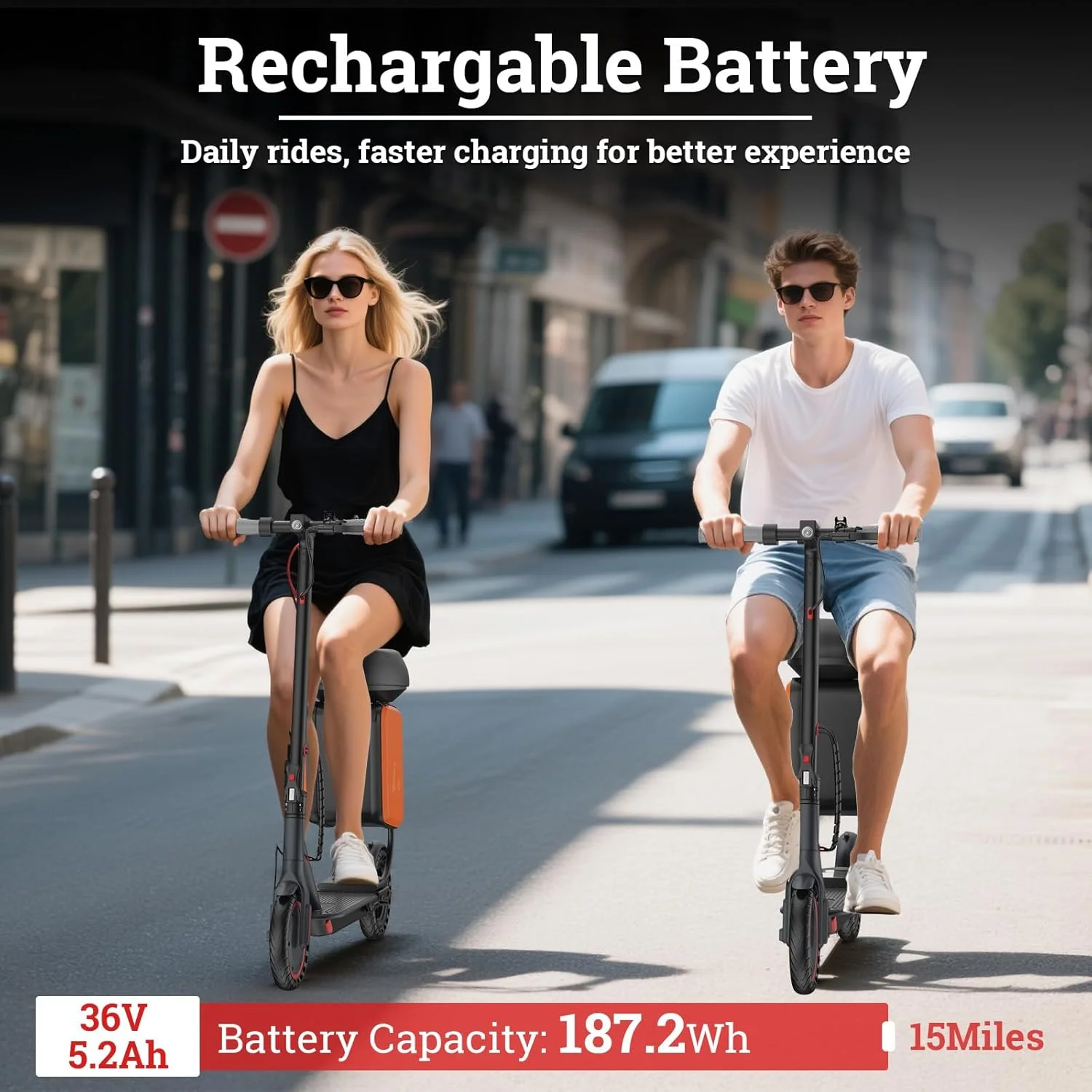 LADPED سكوتر كهربائي 350 واط موتور 36 فولت 5.2Ah بطارية التطبيق التحكم 19mph أقصى سرعة تصل إلى 16 ميل المدى سكوتر قابل للطي مع مقعد #5