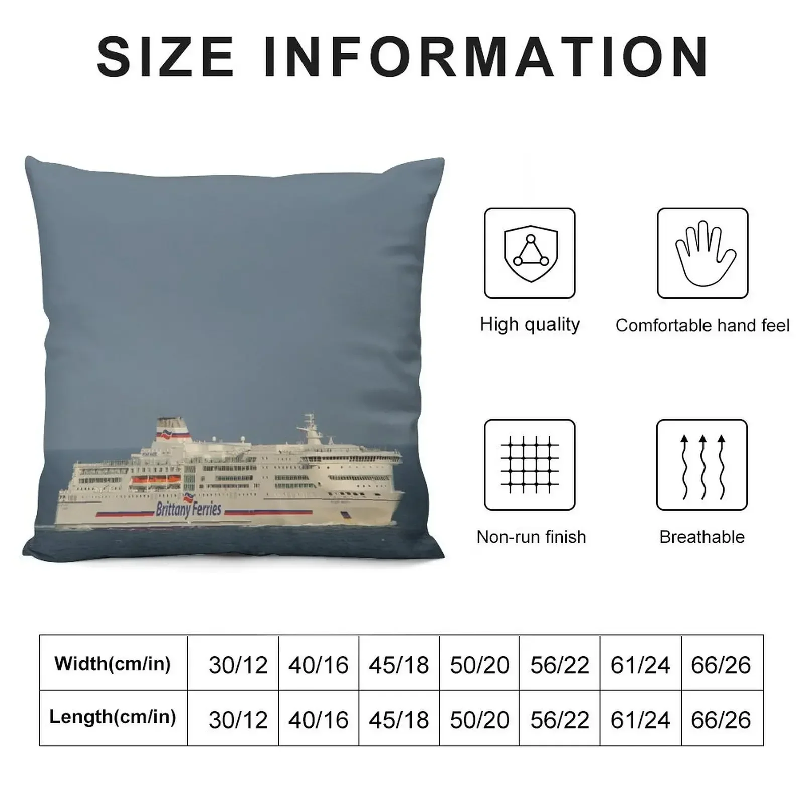 Brittany Ferries Pont Aven Throw Pillow Decorative Cushions Ornamental Pillow Sitting Cushion Cushion Cover For Sofa pillow