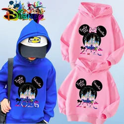 Disneyland Fashion Trip Vacation Clothes Caricature Hoodie Children Top Cartoons Disney Kawaii 2025 Girl Clothes Boy Disney Kids