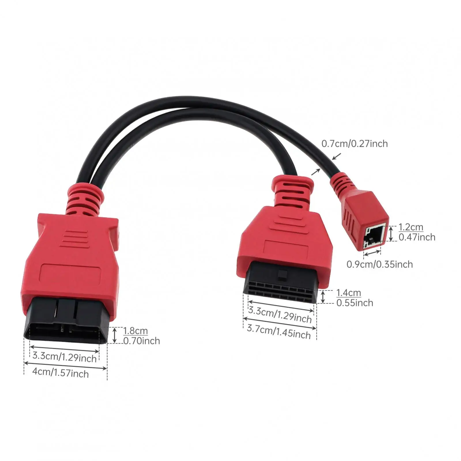 Ferramenta de diagnóstico de digitalização de divisor de agulha OBD 2 16 adequada para BMW, dispositivo de diagnóstico de falhas de cabo tipo Y
