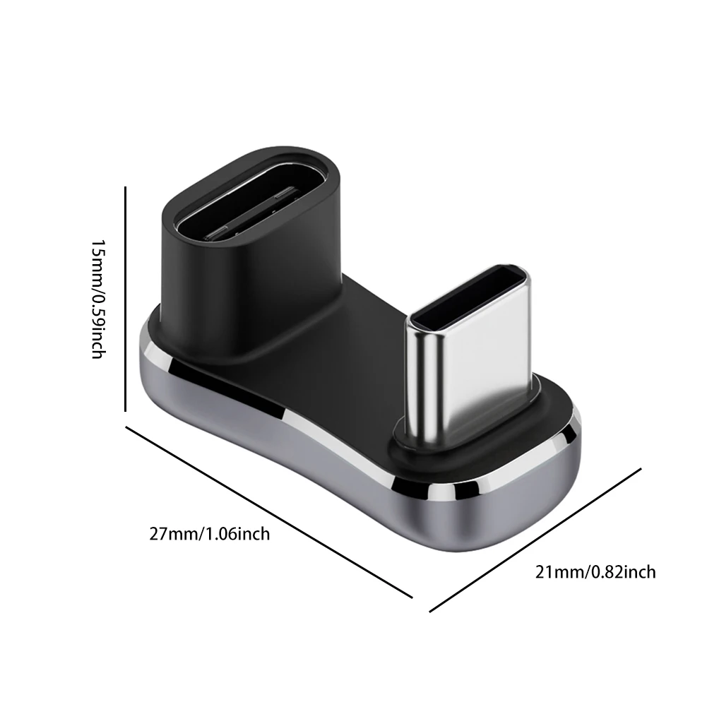 1-5PCS for Steam Deck Accessories 180 Degree Angle USB C Adapter USB-C Male to Female 20Gbps PD 140W Charging Converter Adapter