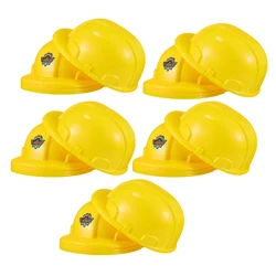 10pcs Simulation Toy Plastic Construction Hard Hat Educational Toys Kids Realistic Hats Cosplay Pretend Play Game Props