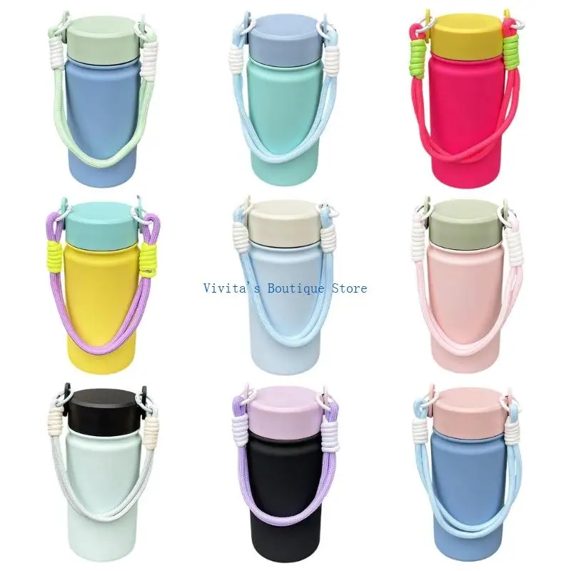 

316 Nonrust Steel Thermal Travel Mugs 350ml Leak proof Design Handle For Gym Office M76D
