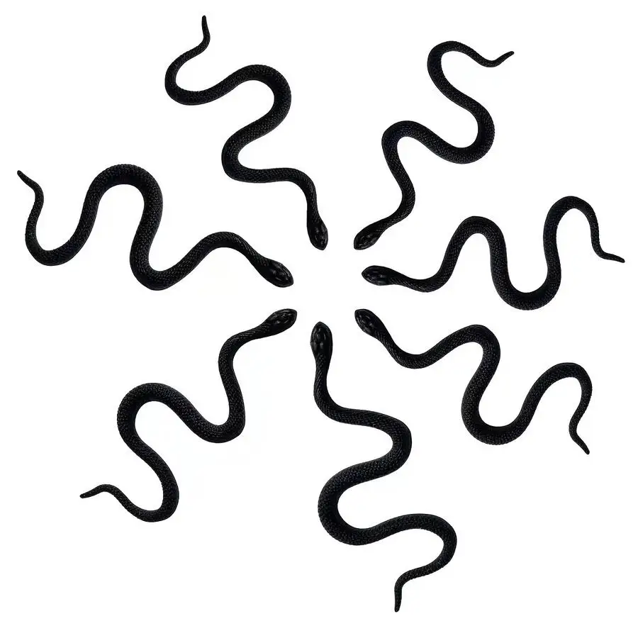 1/5/10/20/50/100pcs [TPR Simulation Snakes] s TPR Simulation Black Snakes | Gift for Her/Him, Party Event Game Supplies, Hallowe