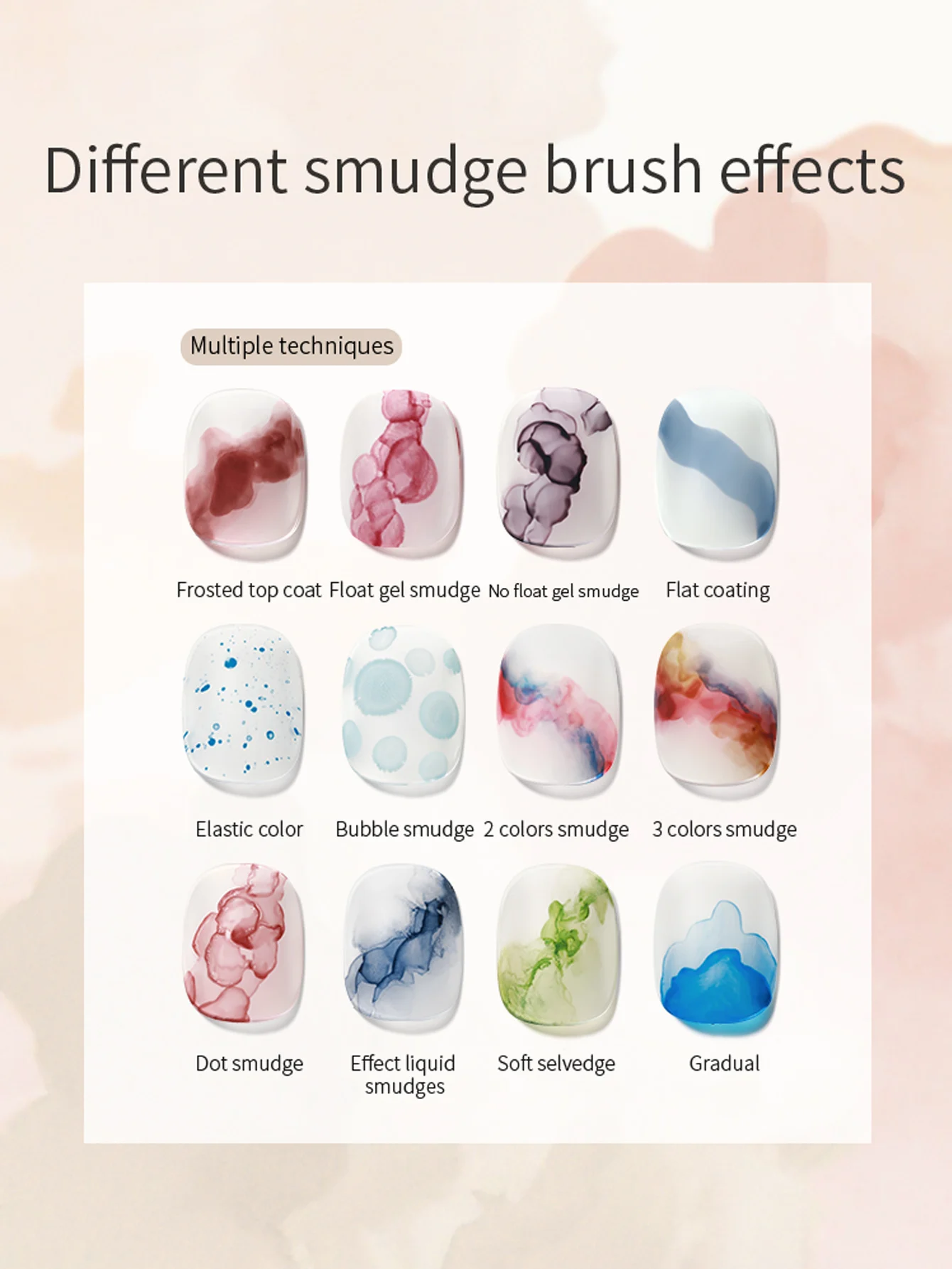 1 PC/16 PC NAIL Blooming GEL (ในตัวแปรงบาง), 16ml CLEAR Blooming GEL เล็บ, กระจาย Effects Soak Off UV เจลสําหรับเล็บ