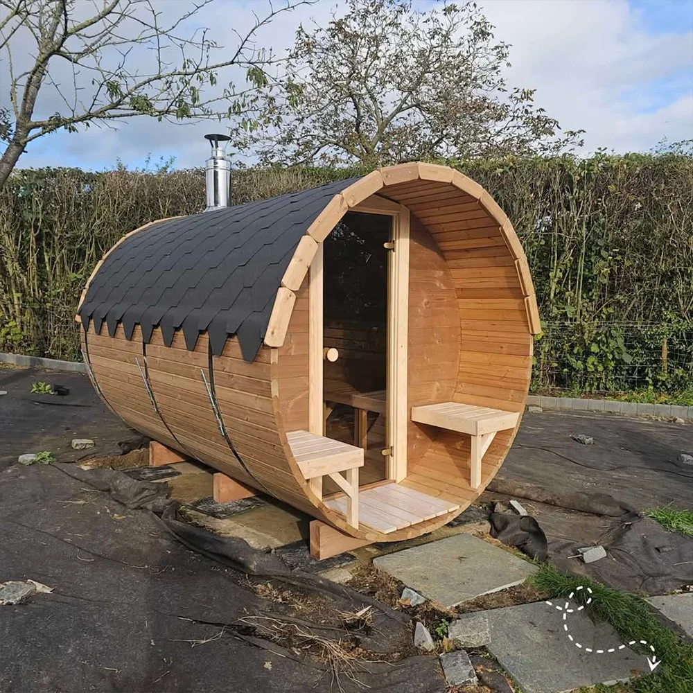 

Modern Fashion Outdoor Traditional 4 Person Wooden Sauna Room Wholesale