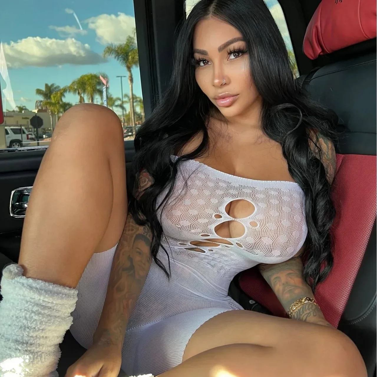 Women Sexy Knit  Lingerie Bodysuit Fishnet  See-Through Bodystocking Sexy Bodycon Short Jumpsuit Sleeveless for Club Outfits