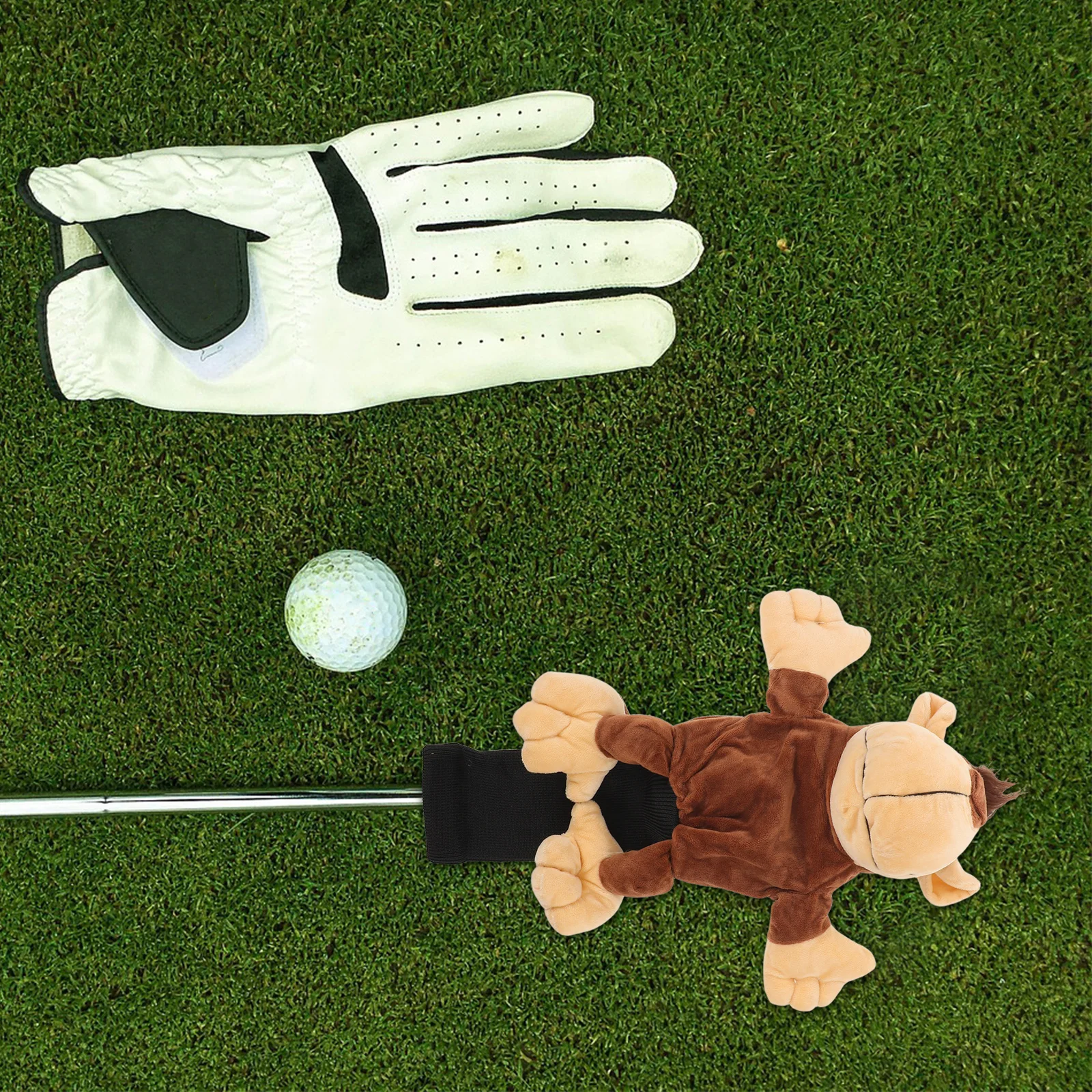 

Playful Monkey Golf Driver Headcover Animal Style Wood Club Protector Cushioned Fit for Driver Head Scratch Resistant