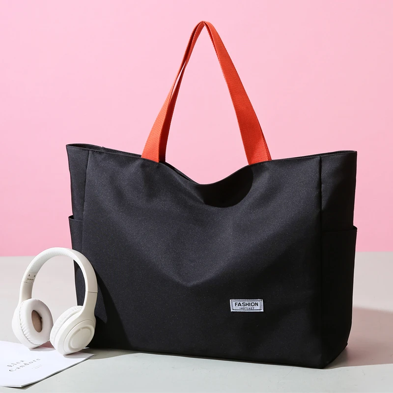 

2024 New Style Fashion Women Tote Oxford Cloth Shoulder Bags Daily Soft Surface Simple Multi-function Leisure Popular Handbags