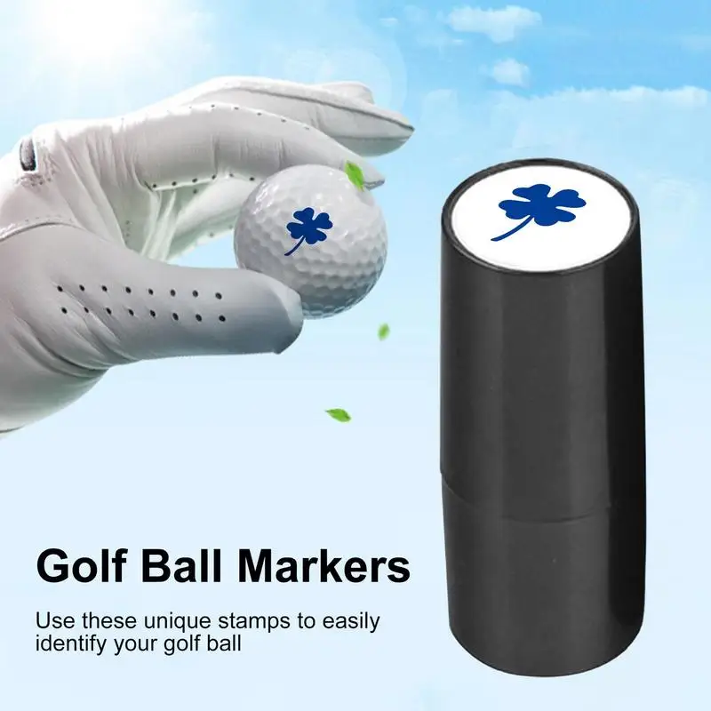 Golf Ball Stamper Stamp Marker Quick Drying Impression Durable Long Lasting Various Patterns Plastic Golf Accessories Mark Quick