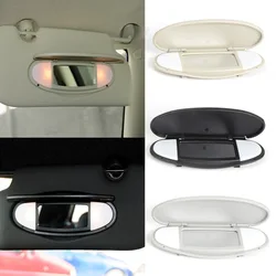 Car Interior Front Roof Sun Visor Makeup Mirror With Light Cover For BMW MINI Cooper S One JCW R55 R56 R57 R59 R60 2007-2014