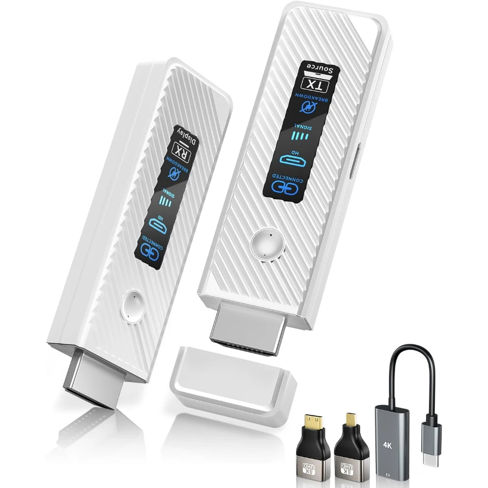 

Wireless HDMI-compatible Transmitter and Receiver LED Display 165FT/50M 1080P HD Extender Kit for PC Monitor Projector TV Box