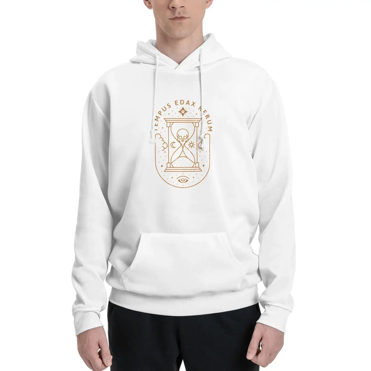 Tempus Edax Rerum Edgy A Sudadera con capucha para hombre