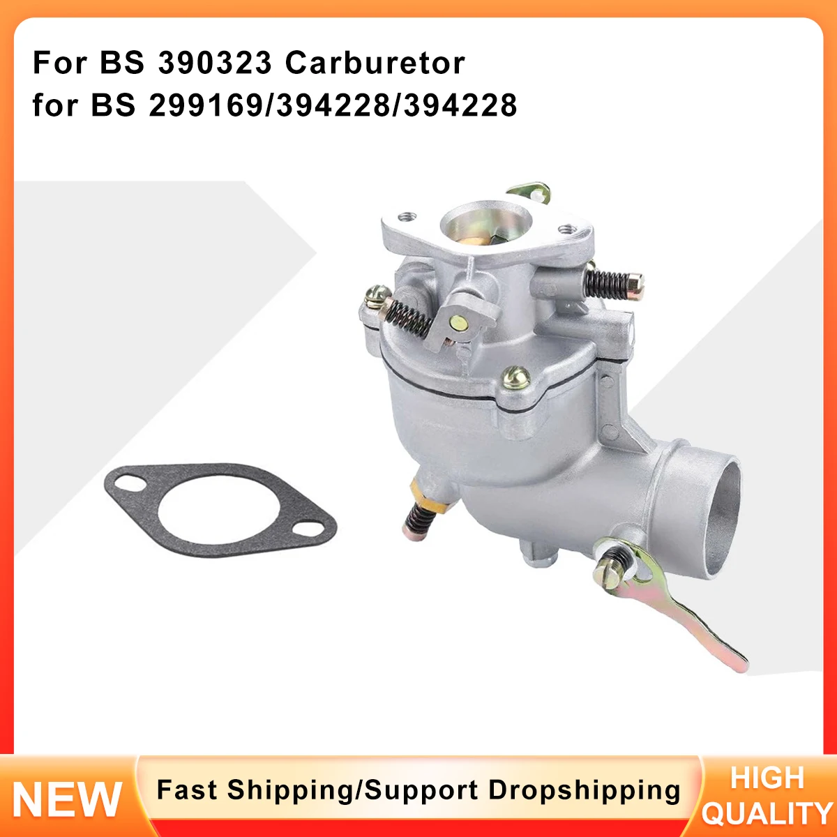 

Carburetor Repair Kit for Briggs Stratton 390323 7HP 8HP Snow Blower, Fits 299169 394228