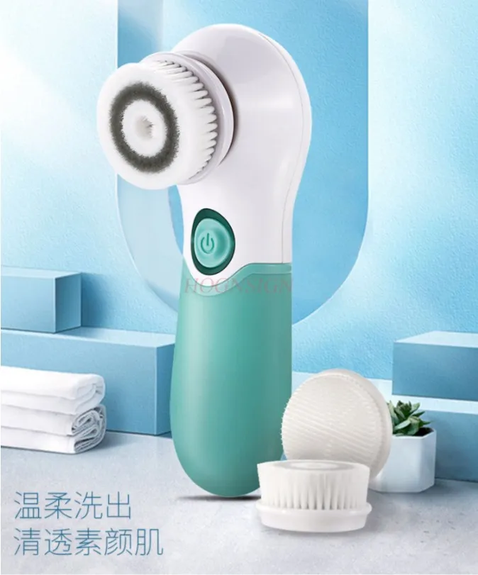 Facial wash machine, facial cleanser, female electric facial wash, pore cleaning, soft bristle silicone facial brush